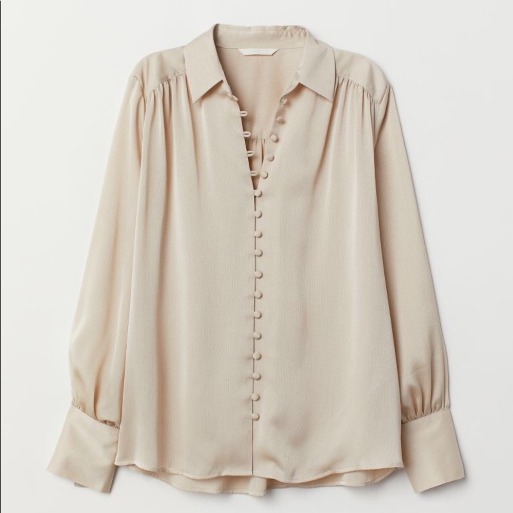 H&M Long Sleeve Blouse with Buttons
